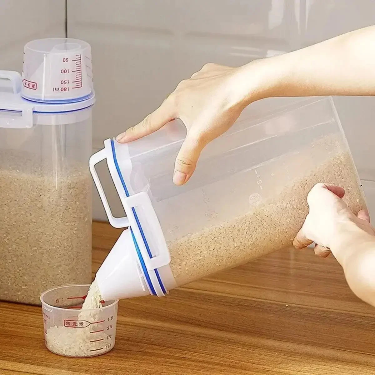 Storage Bowl with Measuring Cup